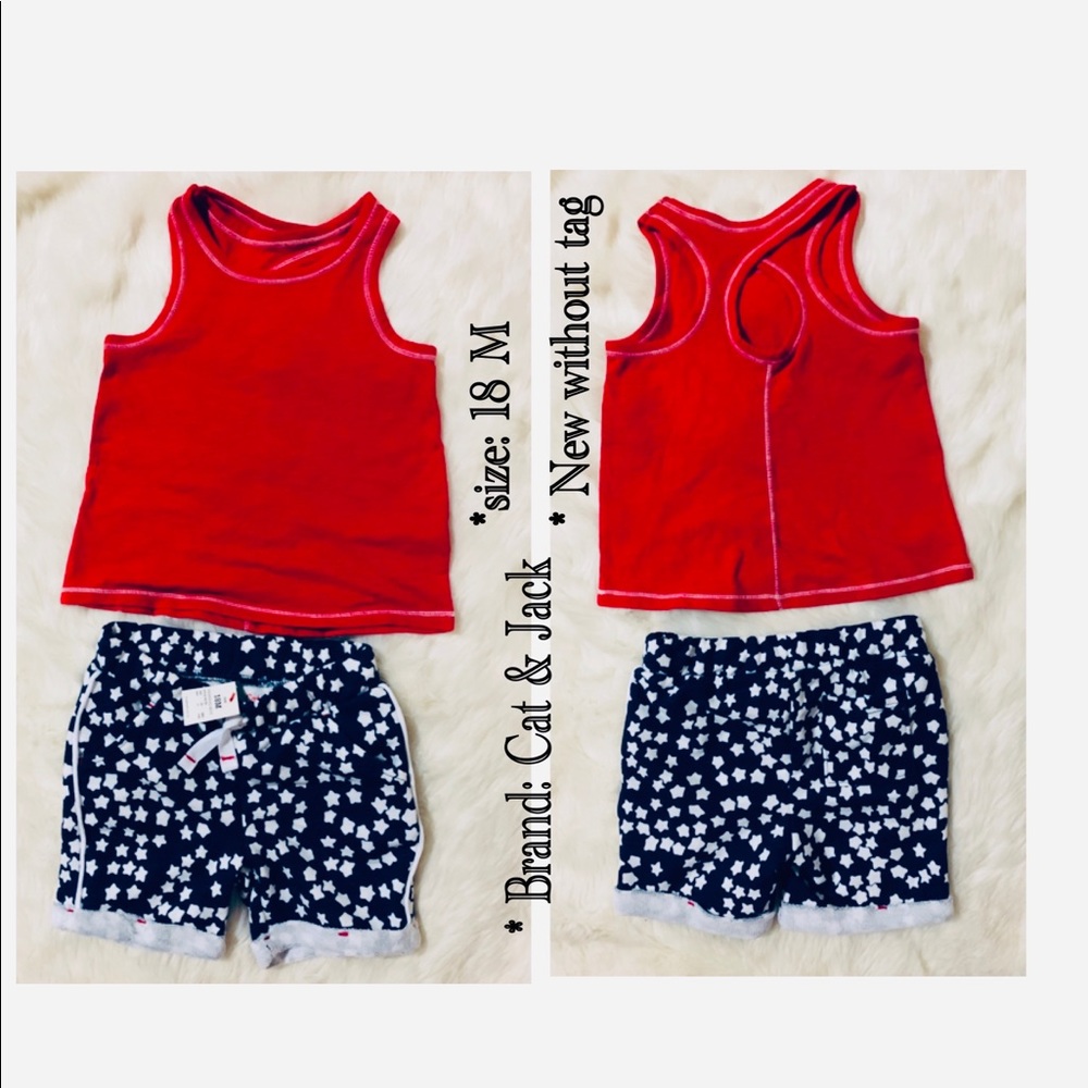 ⭐️4th of July baby girl Outfit size: 18 M